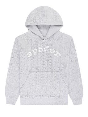Heather Grey Sp5der VVS Hoodie